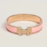 Hermes Unisex Clic H Bracelet-Pink H700001FO1ZGM