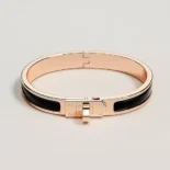 Hermes Unisex Mini Clic Kelly Bracelet-Black H200004FO01GM