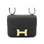 Hermes Women Constance 19 Bag Epsom Leather-Black/Gold