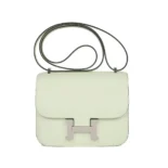 Hermes Women Constance 19 Bag Epsom Leather-Lime/Silver