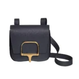 Hermes Women Della Cavalleria Mini Bag Epsom Leather-Black/Gold