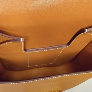 Hermes Women Della Cavalleria Mini Bag Epsom Leather-Brown/Gold