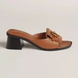 Hermes Women Ilot 50 Sandal in Calfskin Leather-Brown H241142Z A3355