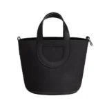 Hermes Women In the Loop 18 Handbag Clemence Leather-Black/Silver