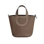 Hermes Women In the Loop 18 Handbag Clemence Leather-Grey/Silver