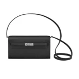 Hermes Women Kelly To Go in Epsom Leather-BlackSilver