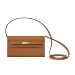 Hermes Women Kelly To Go in Epsom Leather-Brown/Gold