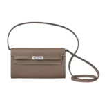 Hermes Women Kelly To Go in Epsom Leather-GreySilver