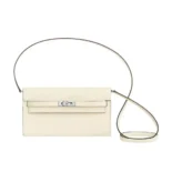 Hermes Women Kelly To Go in Epsom Leather-WhiteSilver