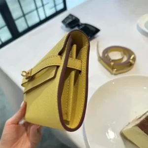 Hermes Women Kelly To Go in Epsom Leather-Yellow