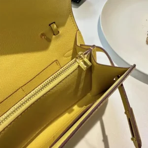 Hermes Women Kelly To Go in Epsom Leather-Yellow