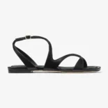 Jimmy Choo Women Ayla Flat Black Nappa Leather Flats AYLAFLATNAP