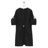 Loewe Women Pebble Dress in Cotton-Black S359Y09XEF