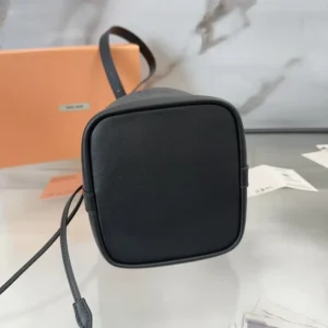 Miu Miu Women Leather Bucket Bag-Black 5BE090_2CRM_F0002_V_OOO
