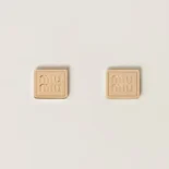 Miu Miu Women Metal Earrings with Visible Perforated Logo 5IO1242DTUF0056