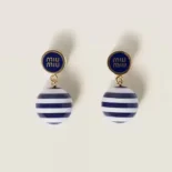 Miu Miu Women Metal and Pearl Earrings 5IO1102F79F0008