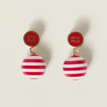 Miu Miu Women Metal and Pearl Earrings 5IO1102F79F0011