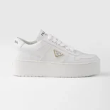 Prada Women Downtown Bold Leather Sneakers 1E792M3LPFF0009F050