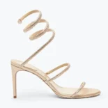 Rene Caovilla Women Cleo Neutral Sandal 80 C10416080R001V104