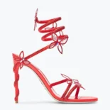 Rene Caovilla Women Margot Red Powder Butterfly Sandal 105 C11625R001105V126