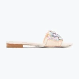 Rene Caovilla Women Roxanne Nude Slider Sandal 10 C11952PI01010Y198