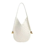 Bottega Veneta Women Small Solstice Shoulder Bag-White