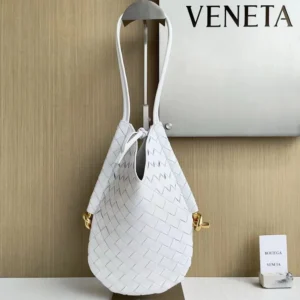 Bottega Veneta Women Small Solstice Shoulder Bag-White