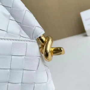 Bottega Veneta Women Small Solstice Shoulder Bag-White