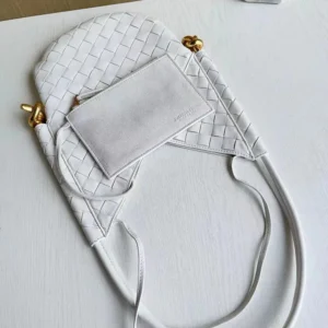 Bottega Veneta Women Small Solstice Shoulder Bag-White
