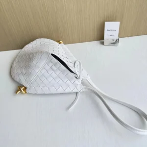 Bottega Veneta Women Small Solstice Shoulder Bag-White