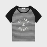 Celine Men Triomphe T-shirt in Cotton Jersey 2X48N615Z