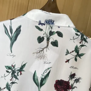 Dior Men Herbarium Illustration Short-Sleeved Shirt