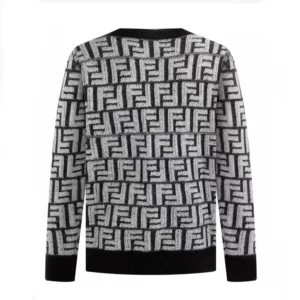 Black and shops white fendi jumper