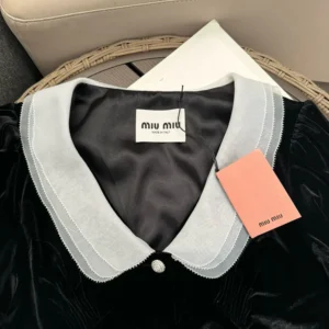 Miu Miu Women Velvet Minidress MF5217_10BA_F0002_S_OOO