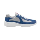 Prada Unisex America's Cup Soft Rubber and Bike Fabric Sneakers-Blue