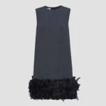 Prada Women Embroidered Wool Mini-dress P3L05R_14MP_F0480_S_OOO