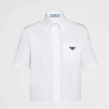 Prada Women Poplin Shirt-White P419G_1XV2_F0009_S_222