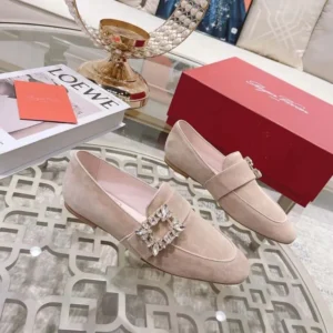 Roger Vivier Women Mini Broche Vivier Strass Buckle Babies Ballerinas