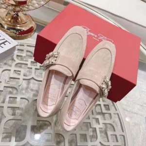 Roger Vivier Women Mini Broche Vivier Strass Buckle Babies Ballerinas