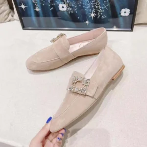 Roger Vivier Women Mini Broche Vivier Strass Buckle Babies Ballerinas