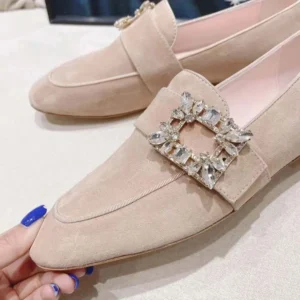 Roger Vivier Women Mini Broche Vivier Strass Buckle Babies Ballerinas