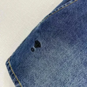 Dior Women Shorts Blue Stonewashed Cotton Denim