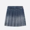 Dior Women Wrap Miniskirt with Integrated Shorts Navy Blue Stonewashed Cotton Denim