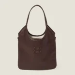 Miu Miu Women IVY Leather Bag-Chocolate 5BG231_2CRW_F0NBL_V_MLN