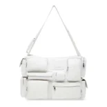 Balenciaga Women Superbusy Large Sling Bag in White 702168210C89104