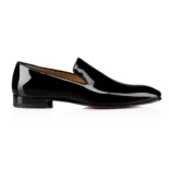 Christian Louboutin Men Dandelion Loafers Patent Calf Leather Black 1150564BK01