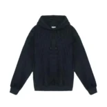 Dior Men Oblique Relaxed-Fit Hooded Sweatshirt Black Terry Cotton Jacquard