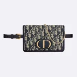 Dior Women 2-in-1 30 Montaigne Pouch Blue Dior Oblique Jacquard