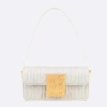 Dior Women Miss Dior Flap Bag Latte Quilted Miss Dior Allover Calfskin