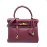 Hermes Women Kelly Bag 20 in Epsom Leather-Bordeaux